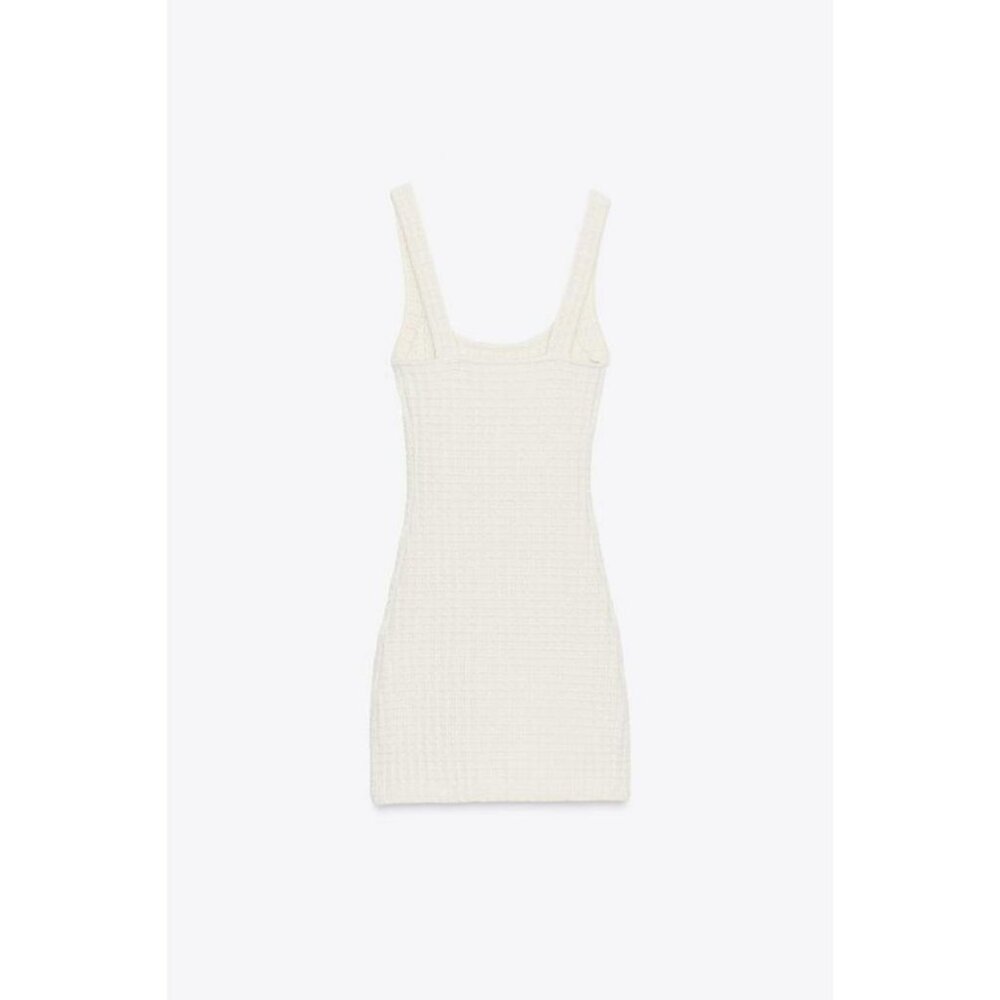 Zara White and Black Mini Dress - Picture 4 of 6